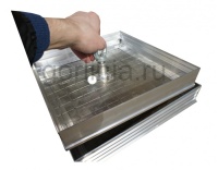 Напольный люк под плитку 500х500 мм Small 