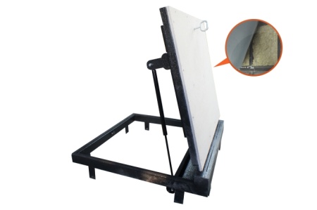 Люк напольный Стелс-КУ 770*700п короб утепленное исполнение